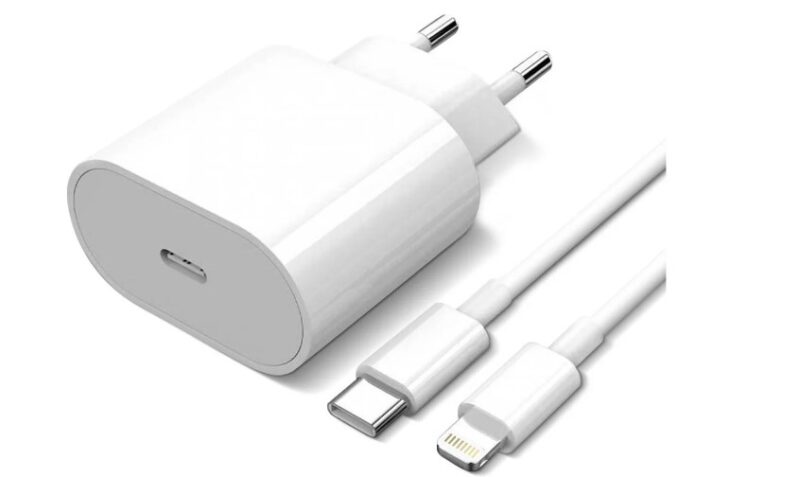 CARGADOR + CABLE  USB-C A LIGHTNING 20W (APPLE)